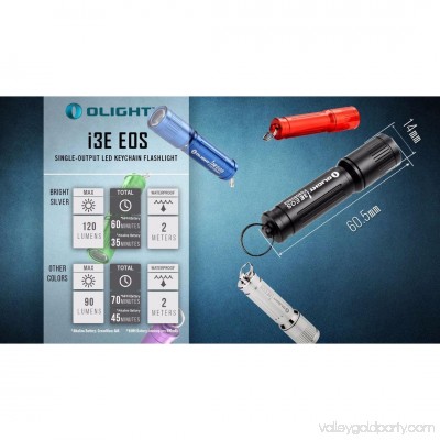 Olight I3E EOS 120 Lumens Keychain LED Flashlight - 1x AAA (Copper)